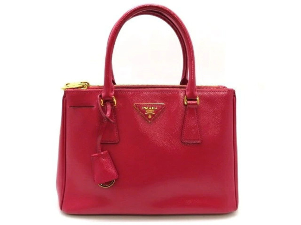 Prada shoulder bag Saffiano leather pink